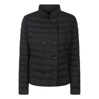 Moorer Winter Jackets, female, Black, Size: M Clement-S3 Padded Jacket