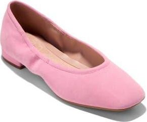 Cole Haan Go-To Valinda Ballet Flat in Cashmere Rose Suede at Nordstrom Rack, Size 5.5