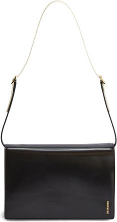 Jil Sander File kleine leren crossbodytas