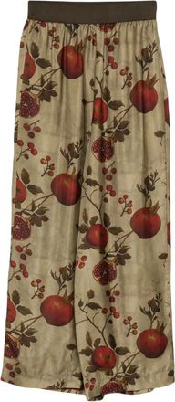 Uma Wang Pantaloni con stampa - Verde