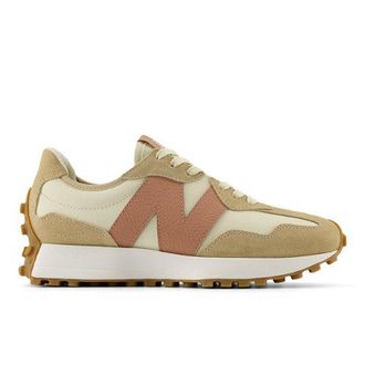 New Balance Women 327 in Beige/Brown Suede/Mesh, size 3.5 Narrow
