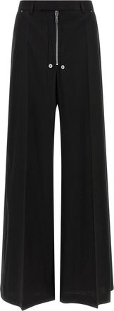 Rick Owens Tailored Wide Belas Pantaloni Nero-Donna