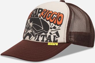 KAPITAL Life Kapriccio Track Cap Ecru / Brown