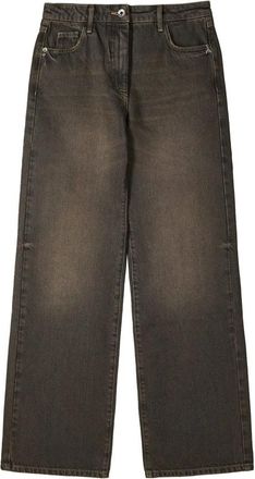 Patrizia Pepe Jeans a gamba larga a vita bassa - - Jeans - Donna - Marrone - W30