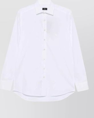 Etro cotton logo-embroidered shirt