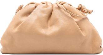 Bottega Veneta Pre-owned Womens Lambskin The Mini Pouch Crossbody - Peach Leather - One Size