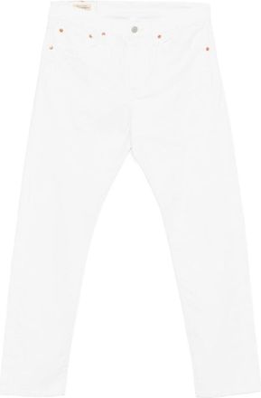Levi's 502 White Button-Fly Jeans With Regular Fit