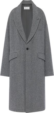 Maison Margiela single-breasted coat - Grijs