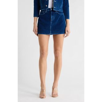 L'agence Paris Corduroy Miniskirt in Lapis Blue at Nordstrom Rack, Size 28