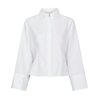 Neo Noir Overhemden, Dames, Wit, XL, Katoen, Rosa Oxford Shirt