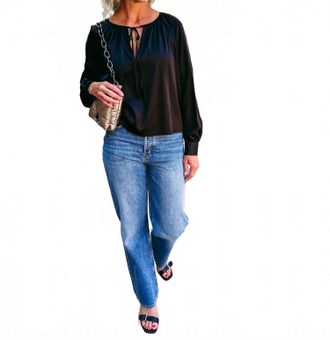 Joe's Everyday Long Sleeve Blouse In Black