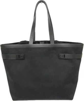 Ferragamo Pre-owned Canvas shoulder-bags - Dames - Vintage Shopper - Zwart - ONE Size - Leer - Vintage