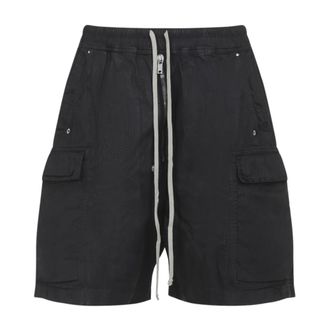 Rick Owens Casual Shorts, male, Black, Size: L Cargobela Shorts