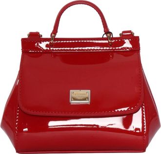 Dolce & Gabbana Borsa mini Sicily - Dames - Handtassen - Rood - ONE Size - Leer - Tassen