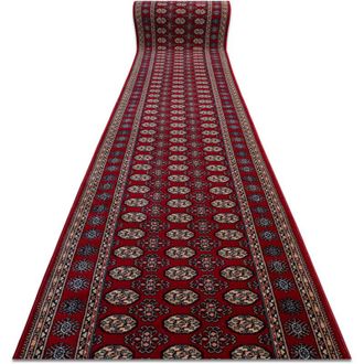 RugsX Rugsx - Runner Wool nain Rosette 6177 51066 claret / beige 100cm red 100x400 cm