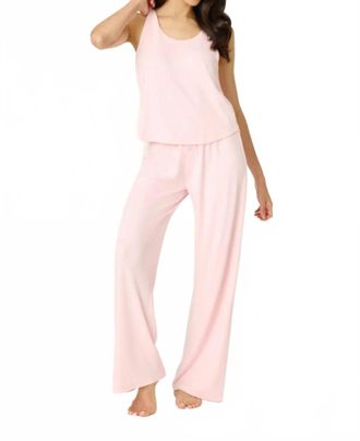 PJ Salvage Pointelle Essentials Tank Top In Ballet Pink