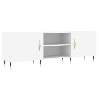 Berkfield Home TV Cabinet White 150x30x50 cm Engineered Wood | Size: 150 x 30 x 50 cm