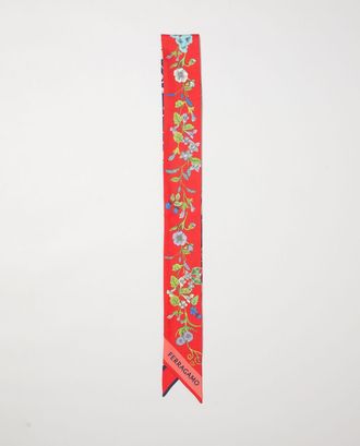 Ferragamo Bandeau Ferragamo in seta stampa Pegasus