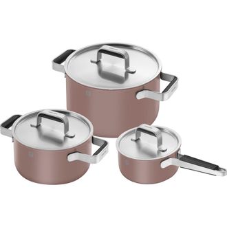 Zwilling Pure 6-Piece Nonstick Stainless Steel Cookware Set in Rose at Nordstrom Rack