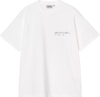 Carhartt Work in Progress S/S Feather Progress T-Shirt - Heren - T-shirts - Wit - XL - Katoen - Tops