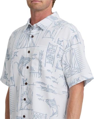 Quiksilver Performance Pack WM SS Short Sleeve Shirt in White at Nordstrom, Size Xx-Large