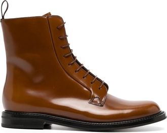 Churchs leather lace-up boots - women - Calf Leather/Calf Leather/Calf Leather - 36 - Brown