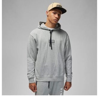 Nike Paris Saint-Germain Pullover Hoodie Dark Grey Heather DM3096-063