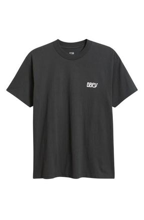 Obey Peace Now Butterflies Graphic T-Shirt in Vintage Black at Nordstrom, Size Xx-Large