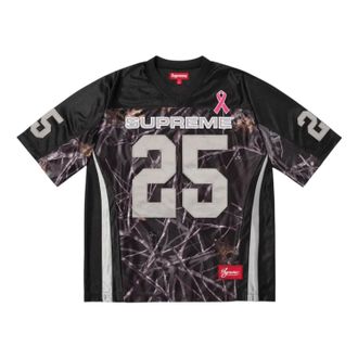 SUPREME Breast Cancer Awareness Football Jersey Black FW25KN26-BLACK