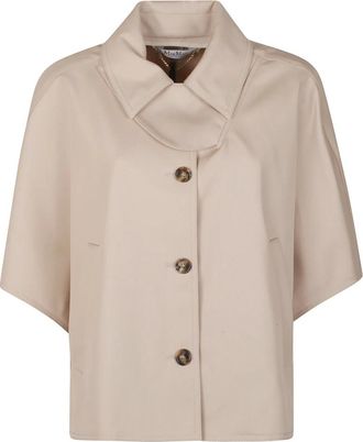 Max Mara Jassen, Dames, Bruin, ONE Size, Katoen, Katoenen Cape