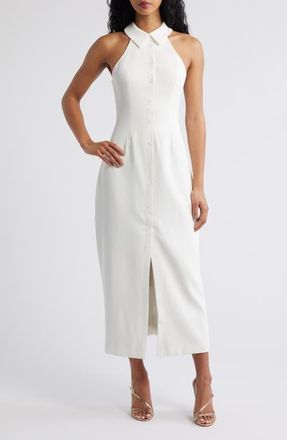 Odd Muse The Ultimate Muse Halter Neck Dress in White at Nordstrom, Size X-Large