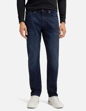 HUGO BOSS Mens Boss New Delaware Slim Fit Jeans - Navy - Size: 38/30