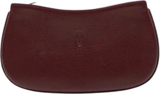 Cartier Pre-owned Clutches, female, Red, Size: ONE SIZE Pre-owned Leather Pouch