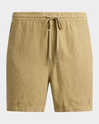 Polo Ralph Lauren Men & apos;s Lateef Classic Fit Linen Shorts, 6 Inseam