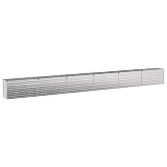 vidaXL Cama De Jard&iacute;n Elevada Plateado 600 X 40 X 55 Cm Galvanizado Vidaxl