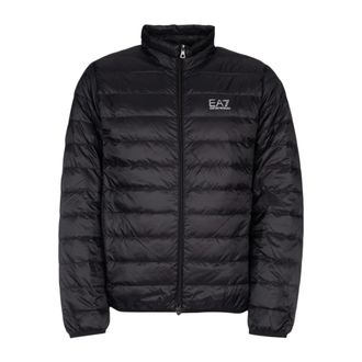 Emporio Armani Winter Jackets, male, Black, Size: 2XL Stylish Jacket for Men