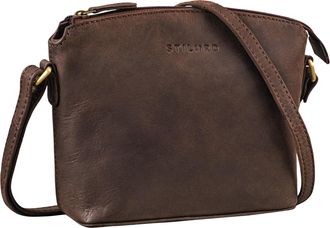 STILORD Melinda Classic Leather Cross Body Bag Women Small Handbag Elegant Ladies Shoulder Bag Vintage Satchel Bag Women Saddle Bag Genuine Leather, Colour:nu