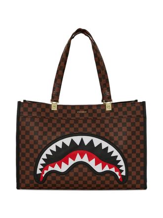Sprayground Sawtooth Sharks in Paris tote bag - unisex - PVC - One Size - Brown