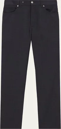 Ermenegildo Zegna Mens Wool Straight Leg Five-Pocket Pants