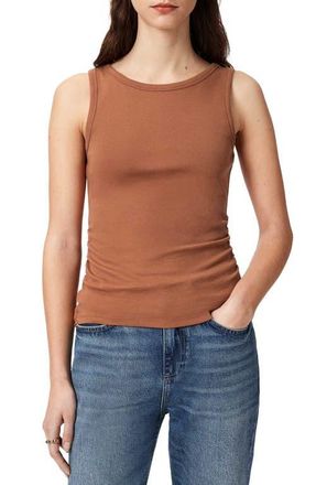 AllSaints Katarina Stretch Cotton Tank in Pecan Brown at Nordstrom, Size X-Small