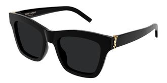 Saint Laurent SL M156 001 Womens Sunglasses Black Size 52 - Free RX Lenses - Free RX Lenses