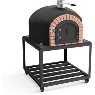 Movelar Horno De Le&ntilde;a Exterior De Obra Gran Can&aacute;ria (blanco - 100 X 100 X 170 Cm) - Horno De Obra En Hormig&oacute;n Para Exteriores, Aislado Con Corcho, Cocci&oacute;n Al 