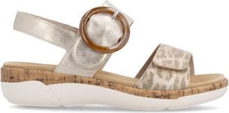 Remonte R6853 Womens Ankle Strap Sandals Multi - Multicolour Leather - Size UK 7.5