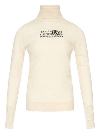 Maison Margiela Sweater With Number Pattern