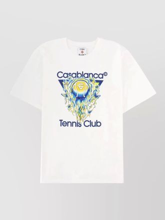 Casablanca short sleeve crew neck graphic t shirt