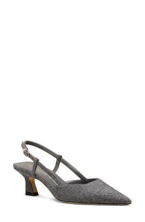 Stuart Weitzman Vinnie 50 Slingback Pump in Black/white. at Nordstrom Rack, Size 7.5