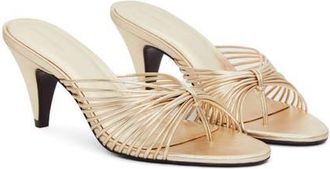 Reformation Woodlyn Sandal in Gold at Nordstrom, Size 10.5