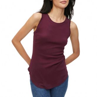 Michael Stars Womens Lindsay Tank Top In Plum