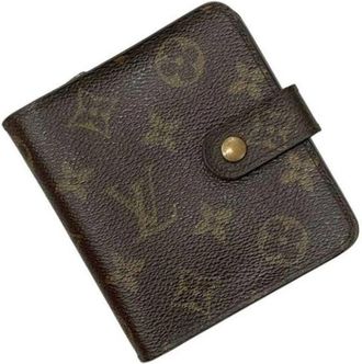 Louis Vuitton Pre-owned Vintage Monogram Bi-fold Portemonnee - Dames - Vintage Accessoires - Bruin - ONE Size - Vintage