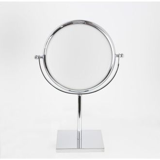 Koh-I-Noor Doppiolo specchio ingranditore x3 bifacciale tondo da tavolo cromo &oslash;18 codice prod: 46/1KK3 - Koh-i-noor